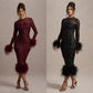Women's Party Dress Long Sleeve Sequin