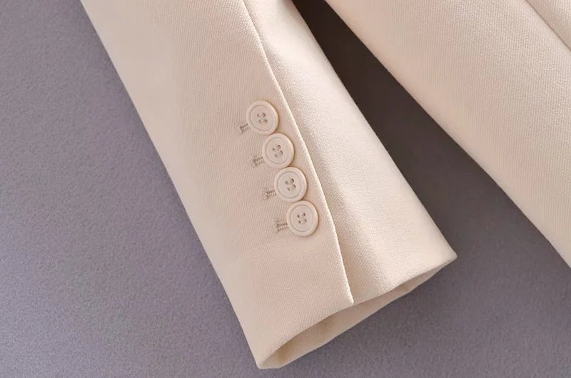 Women's Flap Pocket One Button Blazer
