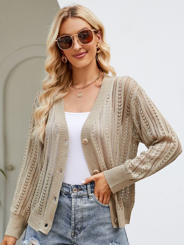 Cardigan élégant à découpes
