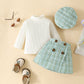 Toddling Girls Fashion Long Sleeve Skirt Suit
