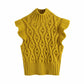 Women's Casual Lace Fungus Sleeveless Sweater