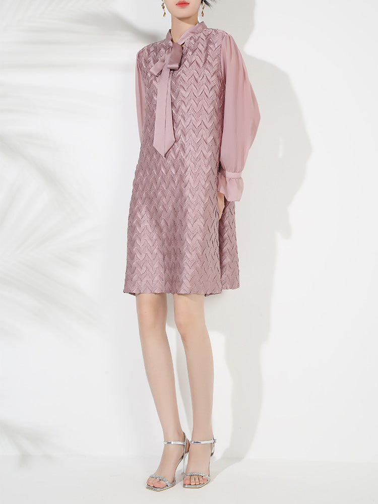 Women's Fashion Loose And Slimming Tie Dress