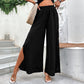 Pantalon large taille haute tendance pour femme