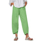 Solid Color Plus Size Women's Simple Loose Casual Cropped Pants