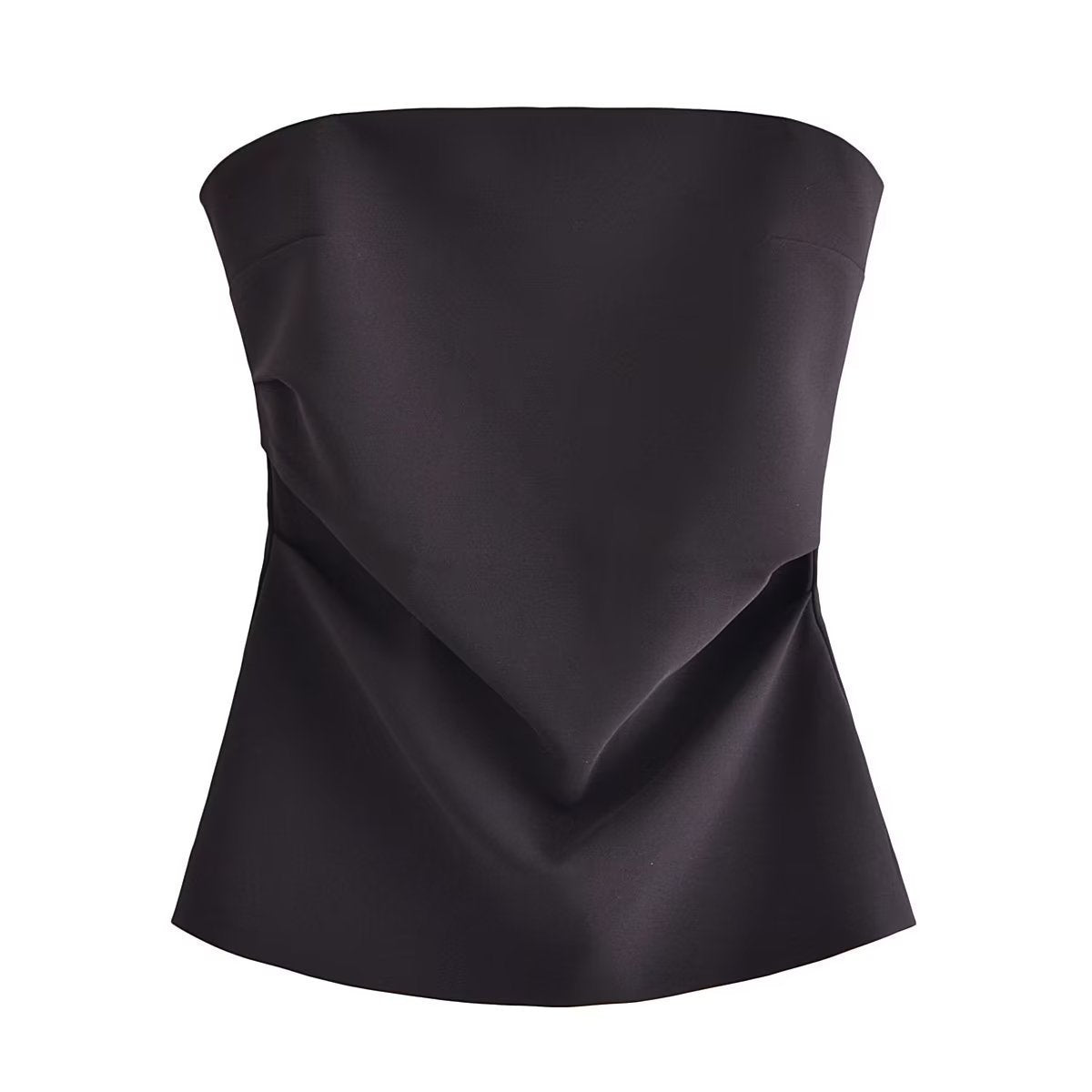 European And American Summer Wind Women's Solid Color Slim Tube Top