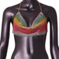 Women's Fashion Metal Super Flash Rhinestone Chain Halter Tube Top Sling