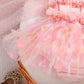 Girls' Party Dress-up Sling Butterfly Petal Mesh Dress