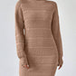 European And American Autumn And Winter Half-high Collar Knitwear Dress