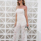 Summer Suspender Jumpsuit No Belt Trousers Wide Tube Type