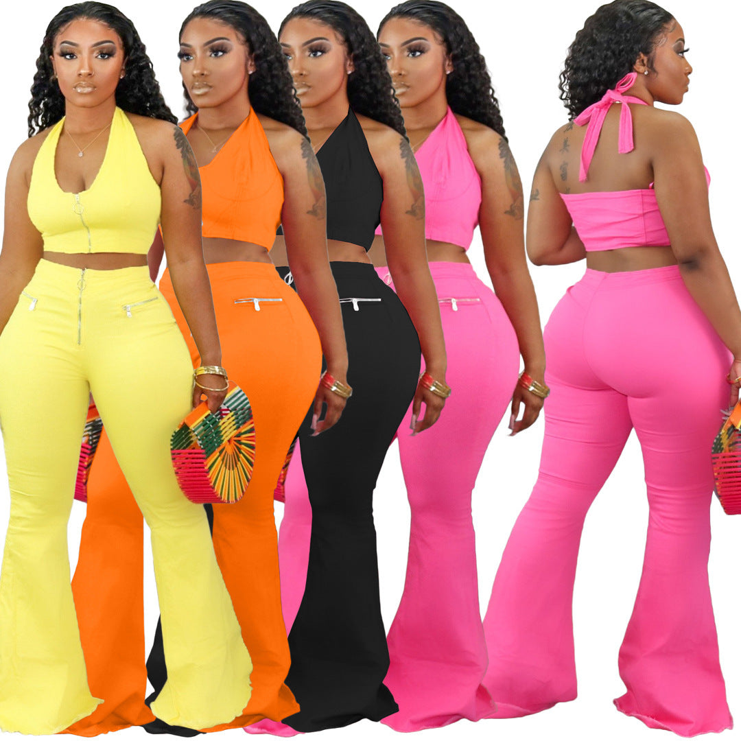 Women's Fashion Individual Casual Two-piece Set