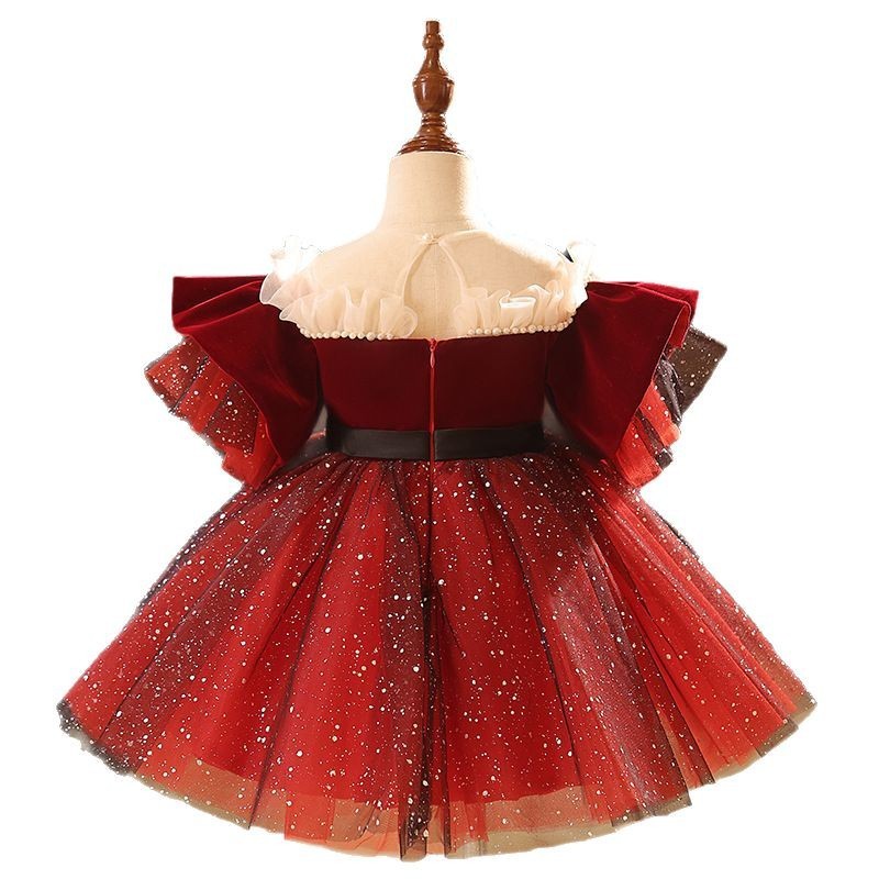New Children's Dress Princess Dress Piano Host's Dress