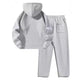 Women's Casual Lapel Half-zip Sweatshirt And Wide-leg Pants Set