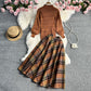 Ensemble deux pièces jupe femme tendance