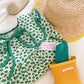 Green Polka Dots Peter Pan Collar Fashionable Princess Dress