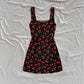 Printed Slim-fit French-style Sleeveless Dress For Women