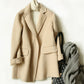 Hand-sewn Double-sided Wool Velvet Coat Ladies Suit