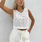 Fashion Hollowed-out Pullover Lace Vest For Women