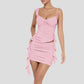 Womens Fashionable And Sexy Halterneck Mini Skirt Set