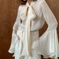 French Gentle Wind Floating Lead Flared Sleeves Long Sleeves