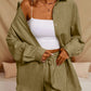 Tatting Cardigan With Shorts Fashion Casual Women's Suit