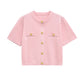 Short-sleeved Knitted Top Mini Skirt Suit