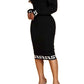 Fashion Casual Plain Stitching Printed One-shoulder Dress