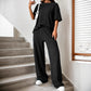 Women's Solid Color Drop Shoulder Fashion Suit