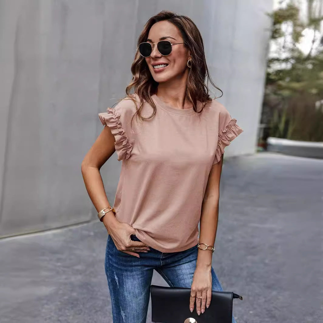 Stylish Sweet All-match Top T-shirt