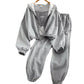 Hooded Cardigan Zipper Sports Three-piece Suit