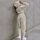 Plus Velvet Thickened Hooded Pajamas Jumpsuit