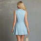 Designer-style Asymmetrical Sleeveless Dress