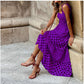 Women's Sling Bohemian Printed Mid-length Dress