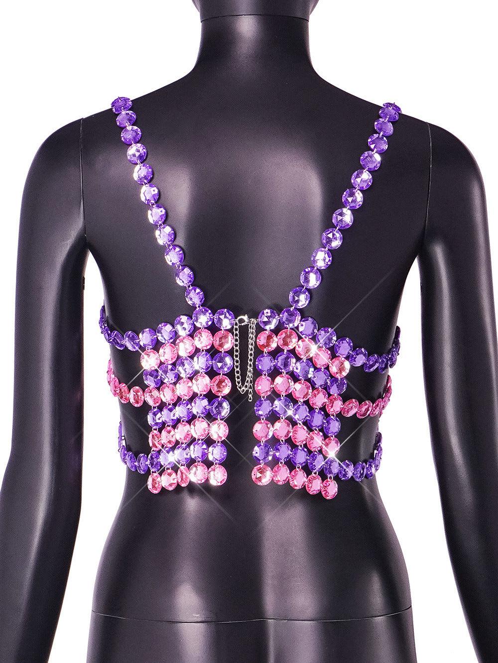 New Gem Stitching Backless Underwaist