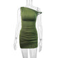 New Summer One-shoulder Off-the-shoulder Dress