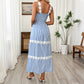 High-waisted Striped Lace Slip Dress