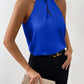 Women's Satin Halter Sleeveless Vest