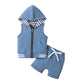 Fashion Children's Zip-up Shirt Suit