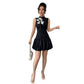 Color Blocked Polyester Women's Dress