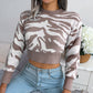 Long Sleeves Cropped Knitted Sweater For Women