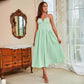European And American Women's Clothing Multi-color Sling Swing Dress
