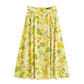 European And American Style Fashionable Simple Blended Printed Short Top
