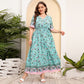 Loose V-neck High Waist Dress