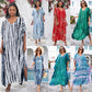 Rayon Tie-dyed Beach Long Dress Sun Protection Shirt