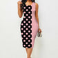 Women's Autumn And Winter Long Sleeve Hip Print Dress