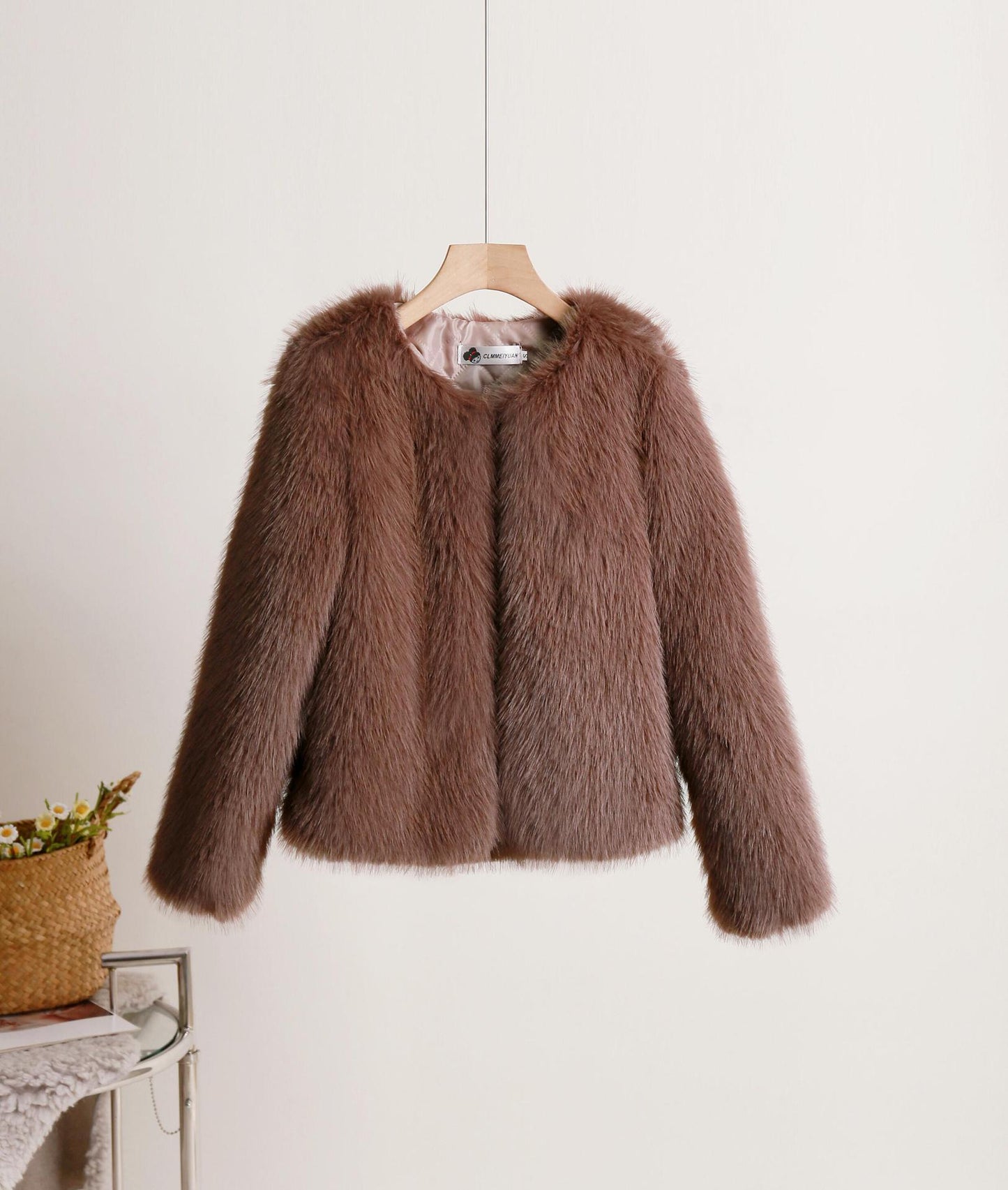 Manteau court uni pour femme, automne et hiver