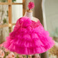 Rose Red Baby Dress For One Year Old