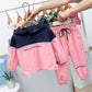 Girls Stitching Autumn Leisure Long Long Sleeve Two-piece Suit