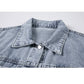 Women's Contrast Color Stitching All-match Thin Denim Jacket