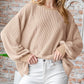 Women's Texture Loose Fashion Casual Sweater