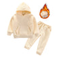 Fashion Hooded Sweatshirt Two-piece Pants